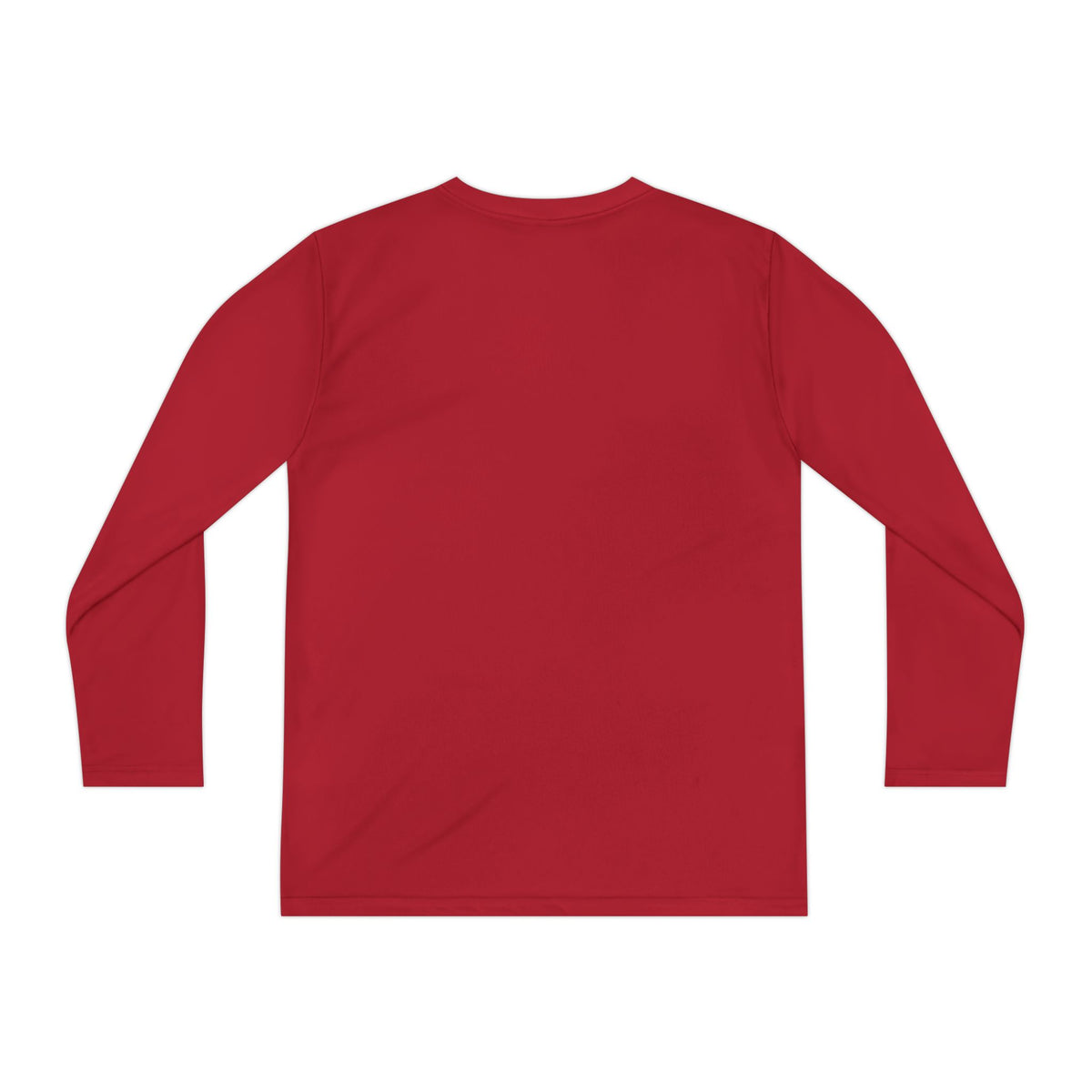 Youth Long Sleeve Tee — Neon Blue Wolf Graphic